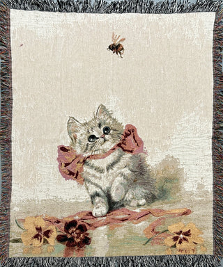 Bee and Kitten Blanket