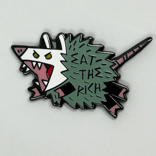 Eat The Rich Enamel Pin