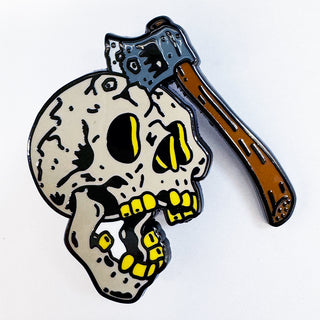 Axe Skull Pin