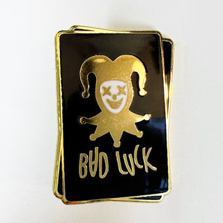 Bad Luck Card Pin