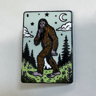 Bigfoot Tarot Card Pin