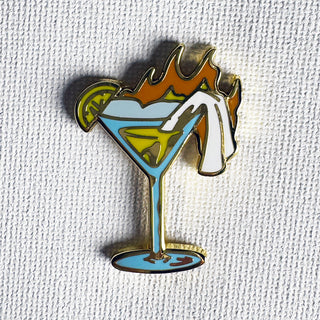 Molotov Cocktail Pin