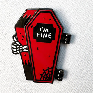 Deluxe Coffin Pin