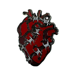 Barbed Wire Heart Pin