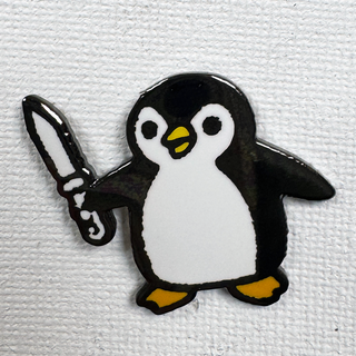 Knife Penguin Pin