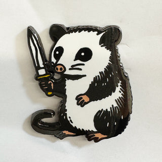 Stabby Possum Pin