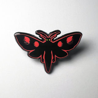 Red Mothman Pin