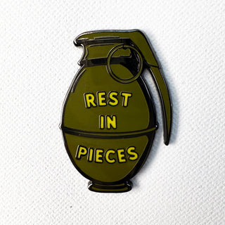 Rest In Pieces Pin