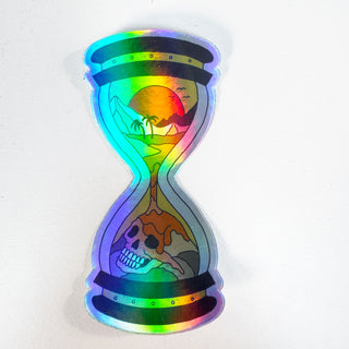 Hourglass Sticker (Holographic)