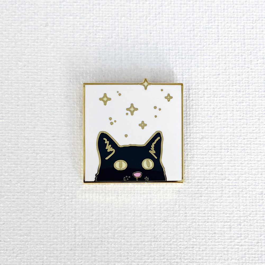 MSPC Cat Enamel Pin Many Cute Designs of Cat Pins for Cat lovers, Women's, Size: Work Hard for Cat, Grey Type